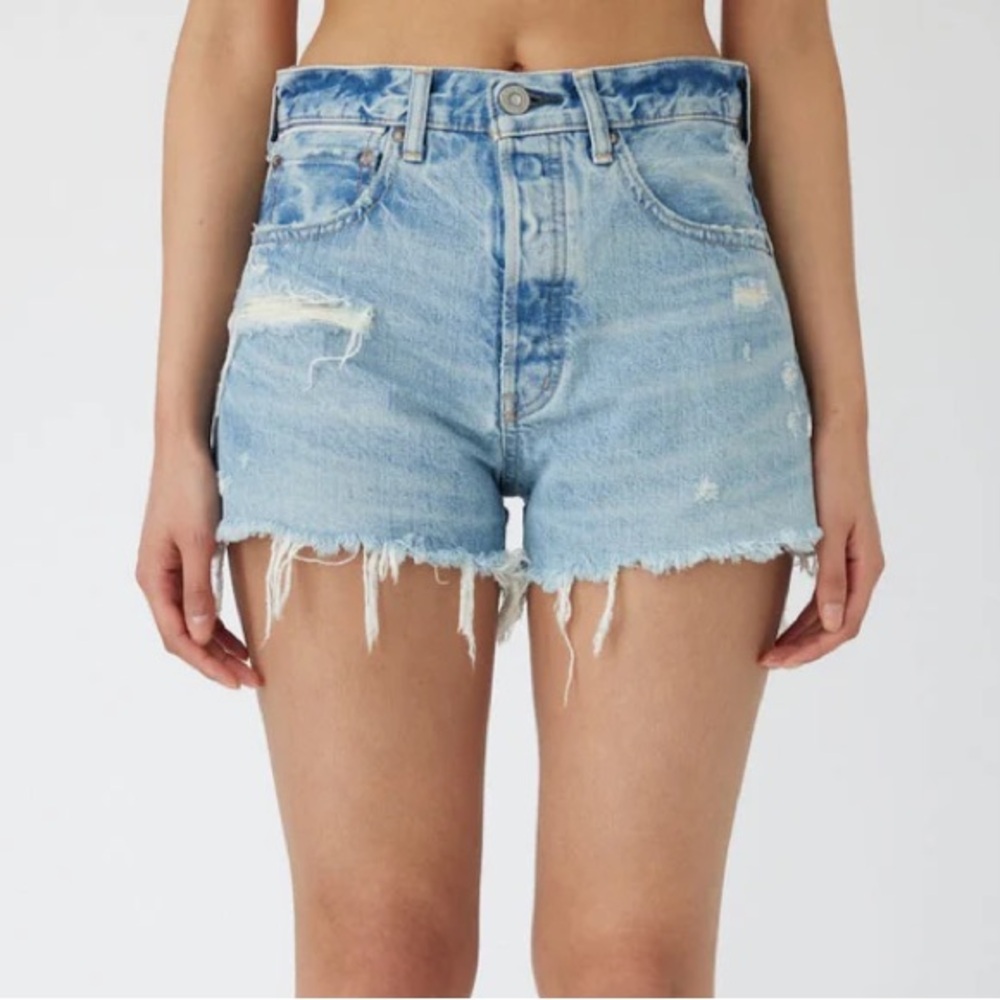 Moussy Vintage MV Wheatfield Denim Shorts Size 25